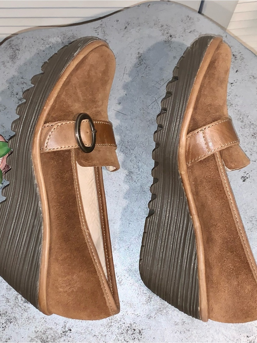 Fly London YOND771FLY Loafers Suede Brown women’s size 40 - Picture 6 of 8